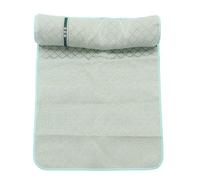 Fictory Tapis rafraîchissant pour chien avec oreiller, lit doux portable pour animaux de compagnie, vert doré, XL, respirant et confortable pour les journées chaudes