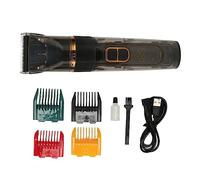 Fictory Tondeuse de toilettage pour chien, sans fil et étanche IPX7, 3 vitesses, pour chiens et chats, kit professionnel, noir