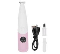 Fictory Tondeuse de toilettage sans fil pour chiens et chats - Sans fil - Pour chiens et chats - Pour le visage et les oreilles - Rechargeable par USB - Rose