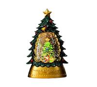 Fictory Veilleuse LED remplie d'eau pour sapin de Noël, décoration de vacances créative pour bureau, cadeau festif pour enfants