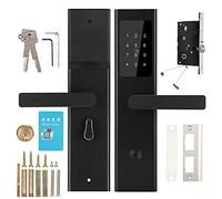 Fictory Verrou intelligent Bluetooth ultra fin - Accès sécurisé par carte / mot de passe pour la maison, hôtel, appartement, noir