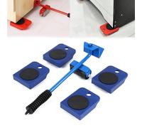 Ficugxd Furniture Moving Wheels,Furniture Movers for Heavy Items,Furniture Shifter Lifter Wheels Moving Slider Tool 5pcs Set,Furniture Lifter Movers Roller Wheels Lifting Moving Slider Tool