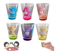 Ficugxd Swear Bears Shot Glasses,6 Pieces, Mini Shot Glasses Set,6 Pieces Shot Glass, Insulated Shot Glasses Set for Cocktail, Whiskey, Travel, Bar