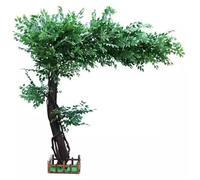 Ficus Artificiel en Soie, Grand Arbre Simulé Vert, Ficus Banian Artificiel pour Salon, Centre Commercial, Hôtel, Décoration De Mariage,1,200 * 150cm