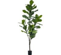 Ficus Lyrata - Figuier violoniste - 150 cm - Facile à entretenir & réaliste - Parfait pour le salon & le bureau