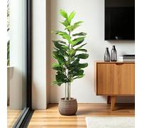 Ficus Lyrata Plante Artificielle 115 cm Grande Plante Verte d'intérieur