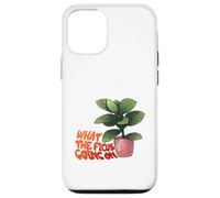 Ficus Plant Pun What The Ficus Going on Design Coque pour iPhone 12/12 Pro