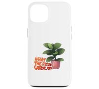 Ficus Plant Pun What The Ficus Going on Design Coque pour iPhone 13