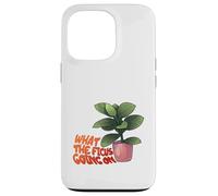 Ficus Plant Pun What The Ficus Going on Design Coque pour iPhone 13 Pro