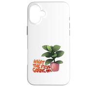 Ficus Plant Pun What The Ficus Going on Design Coque pour iPhone 16 Plus