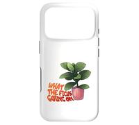 Ficus Plant Pun What The Ficus Going on Design Coque pour iPhone 17 Pro