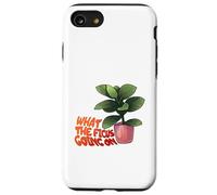 Ficus Plant Pun What The Ficus Going on Design Coque pour iPhone SE (2020) / 7/8