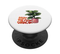 Ficus Plant Pun What The Ficus Going on Design PopSockets PopGrip Adhésif