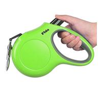 Fida Laisse rétractable pour Chien, Laisse de Promenade Robuste de 4,9 m pour Grand Chien jusqu'à 50 kg, Anti-nœuds Frein à Une Main (L, Vert)