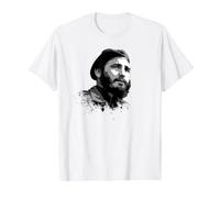 Fidel Castro Cuba Revolution Latin America T-Shirt Graphique avec Valeur, Homme, Blanc, M
