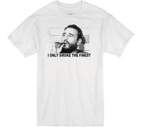 Fidel Castro I Only Smoke The Finest Cuban Cigar Retro T Shirt White XXL
