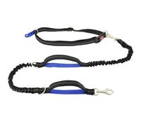 FIDELAMI Laisse Ceinture Mains Libres, Extensible, 2 poignées, 130 à 170 cm