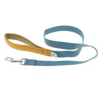 FIDELAMI Laisse pour Chien, Coton Confort, Bicolore Jaune Bleue, 120 cm
