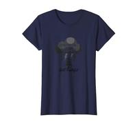Fidèle à Travers Les tempêtes : Toute ma Vie Citation inspirante T-Shirt, Femme, Bleu Marine, S