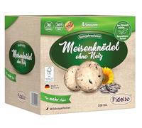 Fidelio Boules de Graisse sans Filet, Nourriture pour Oiseaux Sauvages Toute l'année, Riche en protéines/Riches en énergie, Nourriture pour Oiseaux Sauvages, 100 pièces dans Un Carton Issu de