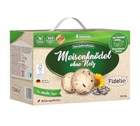 Fidelio Boules de Graisse sans Filet - Nourriture pour Oiseaux Sauvages Toute l'année - Riche en protéines et en énergie - Nourriture pour Oiseaux Sauvages - 30 pièces dans Un Carton de Production