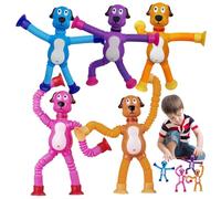 Fidge Lot de 5 tubes sensoriels de tasse d'aspiration télescopique pour chien 3 A
