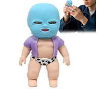 Fidget à Presser en Forme de , Jouet élastique Ultra-Doux, 14x8 cm, Anti-Stress pour Adultes, Noyau en Mousse à montée Lente, Action de Compression silencieuse, pour Adolescents et Maternelle