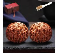 Fidget aux noix chinoises, boules de Massage des mains en noyer, fidget de bureau for adultes, cadeau anti-Stress, rouleau à main, nouvelle collection 2026(42 Mm)
