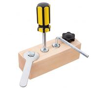 Fidget Board, planche Montessori en bois avec jeu de tournevis, coordination œil-main et développement de la motricité fine, jouets pour garçons et filles 3 à 6 ans, jouets motricité fine