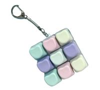 Fidget Clavier 9 Touches Jouet Agité Clavier Mécanique Keychain sensoriel Portable 5cm/1.97 Pouces avec Rétroaction Tactile Jouet de Soulagement du Stress Bureau Porte-clés Silenc