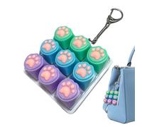 Fidget clavier patte de chat - Jouet clicker mignon, 2,36 pouces, soulagement du stress avec retour tactile, design compact, gadget sensoriel, amélioration de la concentration pour les études en class