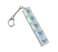 Fidget Clicker, Fonction d'éclairage LED, 10x2x2,7 cm, Porte-clés à Interrupteur mécanique, Clavier Fidget, Conception Portable et Polyvalente, pour garçons et Filles