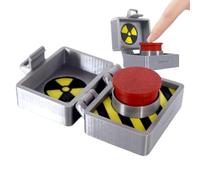 Fidget Clicker - Mécanique Imprimée en 3D | Jouet De Mallette De Bombe Nu ire | Gadget Anti-Stress À Interrupteur Tactile Fort | Ornement De Bureau sur Le Thème De L'espion Nouveauté | Cadeau