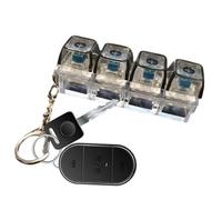 -Fidget Clicker - Porte-clés Interrupteur mécanique avec lumières LED - Jouet Tactile pour soulager Le Stress - Capuchon de Touche en Transparent - Pendentif réaliste - pour E