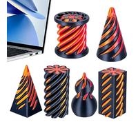 Fidget cône imprimé en 3D - Finition satinée, modèle interactif pour illusion optique, charmant objet d'ingénierie mécanique, exclusif pour la concentration de table