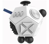 Fidget Cube Anti Stress Cube pour Fidgeters, Anxiété Attention Soulage le stress pour les enfants et les jouets adultes cadeaux de Noël blanc Blanc G