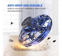 Fidget Flying Spinner Avec Lumières, Mini Drones Manuels Pour Enfants, Balle Magique Ufo Jeu D'intérieur Et D'extérieur Fun Things Yard Toys, Cool Stuff Gadgets Cadeaux D'anniversaire De Noël Pour Gar