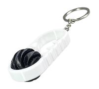 Fidget Keychain - 3D Printed Rotating Spiral Keyring, Stress Relief Fidget Toy with Smooth Spin Design, Portable Keychain Accessory for Backpack Keys Use, Fun Gift for Kids Teens Adults School Office