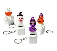 Fidget Keychain, Light Up Halloween Clicker Toy, Glow Sensory Press Toy | Spooky Design, Satisfying Click Feedback, Perfect for Handbags, Backpcks, Classrooms, Offices, and Stress