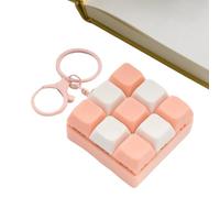 Fidget Keychain Toy, Detachable Clicker Keyring, Sound Sensory Stress Relief Gadget, Portable Anti Toy Easy Use, Women Men Kids Students School Travel Backpack Tote Bag Accessory