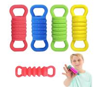 Fidget Pullys - Lot de 4 - Jouet sensoriel et Amusant pour Enfants et Adultes, Petites poulies silencieuses pour soulager l'anxiété, Ensemble de Jouets Anti-anxiété en Silicone sûr (1 Set)