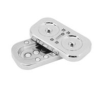 Fidget Slider Toy, Owl Fidget Slider Sensory Wearable Anxiety Relief Metal Guide for Add (Argent)