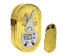 Fidget Slider Toy, Rabbit Push Clicker, Metal Anti-Stress Gadget, Satisfying Sound Relief Tool, for Teens, Men, Kids, School, Travel, Classroom, Focus, Relaxation Use More