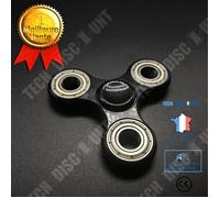 Fidget Spinner Toy / Hand Spinner/ Tri-Spinner Plastique avec Roulements Acier/ Jouet Anti stress et Anxiété.Noir