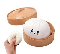 Fidget Squeeze Toy - Soft Silicone Material Dumpling Shape | Relaxation Fun Pressure Relief Gadget for Children | for Girls Students Adults Classroom Home Dorm Commuting Travel School Use