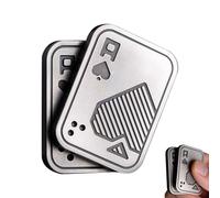 Fidget Toy - Metal Magnetic Pocket Size Gadget, Push-Pull Card Slider with Tactile Haptic Feedback, Stress Reliever, Silent Sensory Tool, Mechanical Slider for Business Trips and Commuting