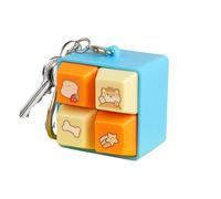Fidget Toy - Porte-clés à Quatre clics carrés, Gadget de Style Clavier à Bouton Chat avec Un Design Compact et léger, Fonction de Retour de Presse satisfaisante, idéal pour Les Filles garçons