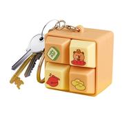 Fidget Toy - Porte-clés à Quatre clics carrés, Gadget de Style Clavier à Bouton Chat avec Un Design Compact et léger, Fonction de Retour de Presse satisfaisante, idéal pour Les Filles garçons