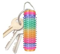 Fidget Toy Schlüsselanhänger - 3D Stacheliges Sensorik Spielzeug Gegen Stress, Taktile Stimulation Finger Handtrainer, Beruhigung Bei ADHS Autismus, Klein Tragbar Für Schule Büro | Geschenk Für Teenag