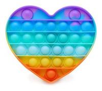 Fidget Toy Silicone Coeur Multi-couleurs Jeu Anti Stress Push Pop It Jouet Toys Bubble Phonillico® Multi G